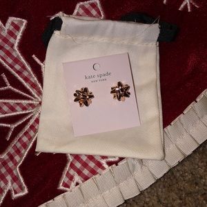 Kate Spade Rose Gold Bourgeois Bow Earrings